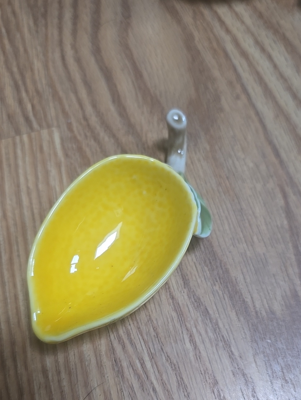 ❤️5/$25 Yellow Ceramic Lemon-Shaped Dish Very Small